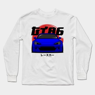 Blue GT 86 Front Long Sleeve T-Shirt